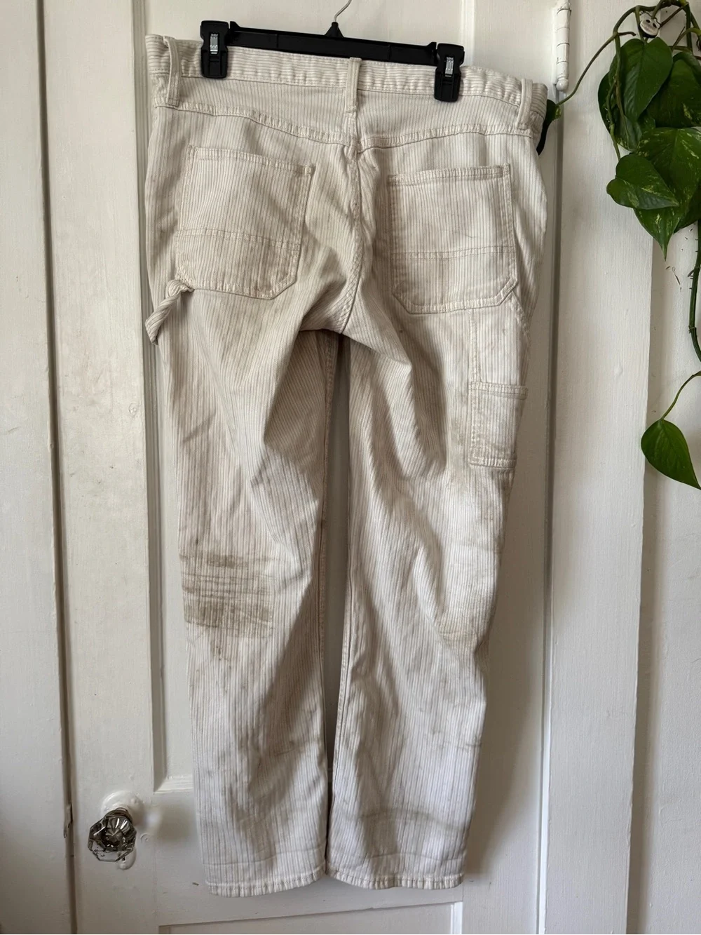 Men's Work Pants in Light Beige Old Navy size 32 x 30 ‘90s straight built flex